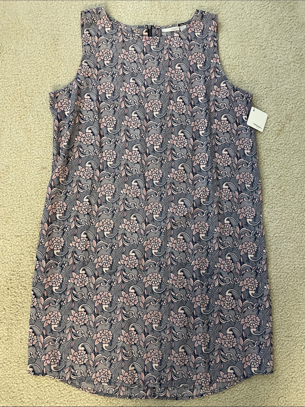 Halogen Luella Print Dress, Size L NWT
